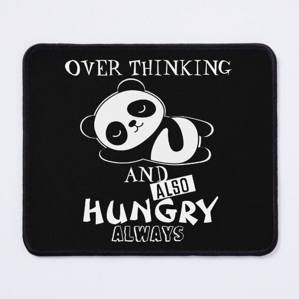Item preview, Cute Lazy Panda - Overthinking And Also Hungry - Funny designed and sold by mewsis.