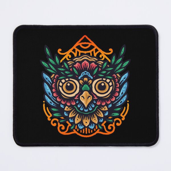 Item preview, Mayan Aztec Mandal Owl designed and sold by Vector Scout Lab.