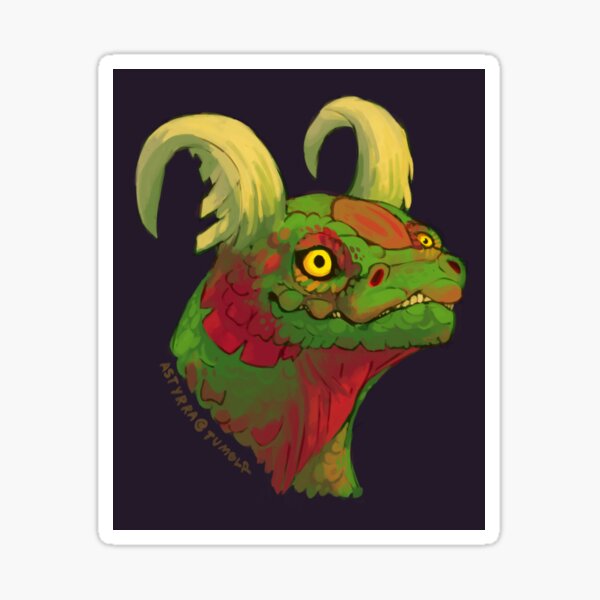 Red/Green Dragon Sticker