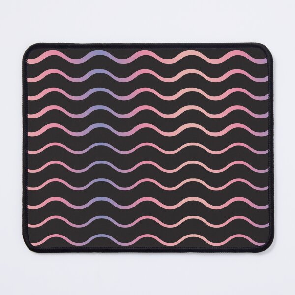 Item preview, Geometric Black Blue And Pink Wave Pattern - Geometric Colorful Psychedelic Ripple Pattern designed and sold by mewsis.