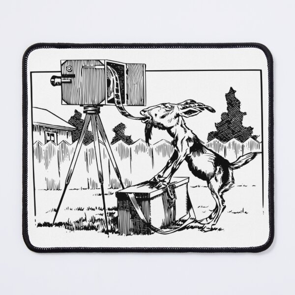 Item preview, Goat Eats Film From Om Camera - Funny designed and sold by mewsis.