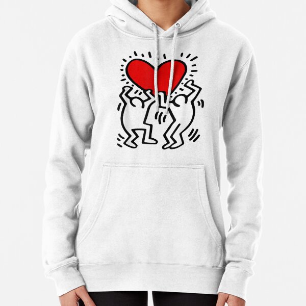 Funny Keiths Harings Design Arts Heart Retro American Artist Sweat à capuche épais
