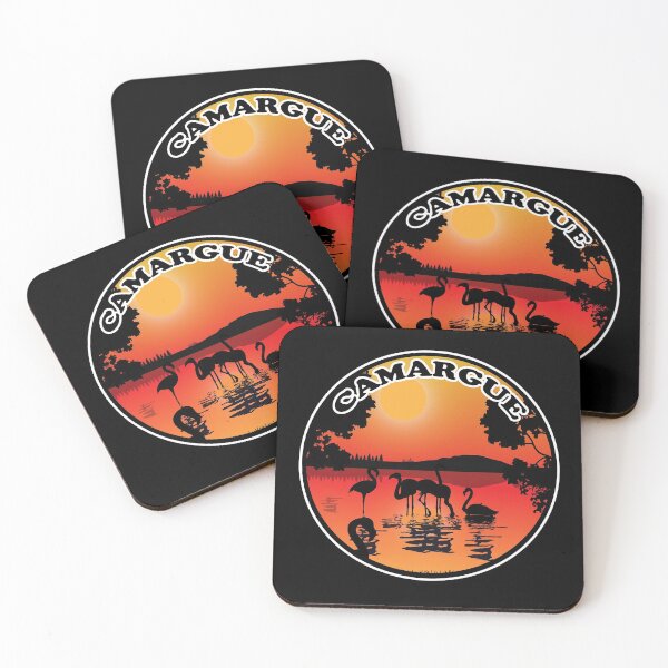Item preview, Camargue flamingos sunset designed and sold by Astralia.