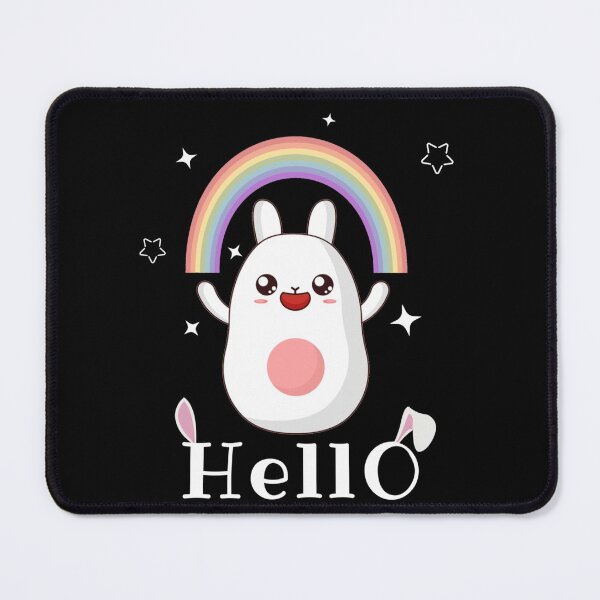 Item preview, Cute Bunny Rabbit Loaf - Says Hello designed and sold by mewsis.