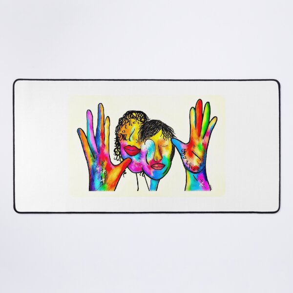 Item preview, ASL Mother Father Portrait designed and sold by EloiseArt.