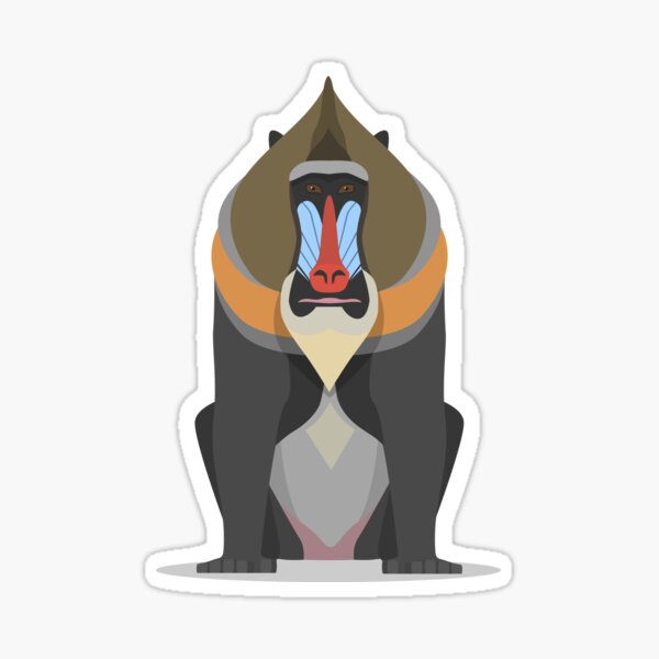 Vista previa del artículo con la obra «Mandrill Baboon», diseñado y vendido por DanielLong.