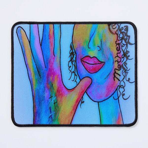Item preview, ASL Mother in Blue Overtones designed and sold by EloiseArt.