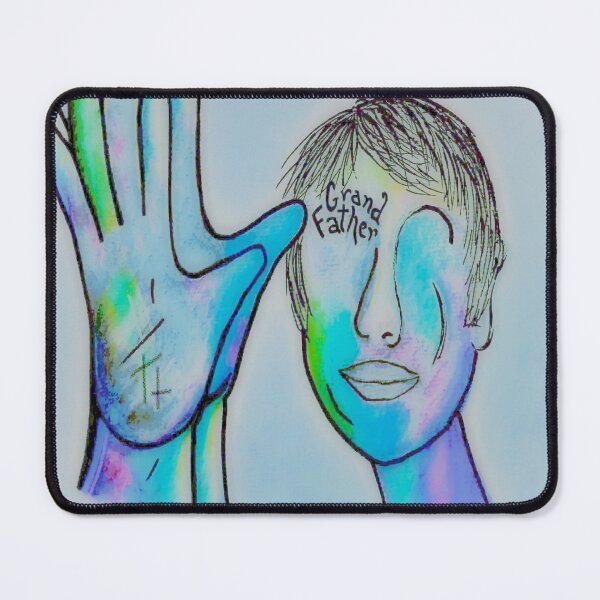 Item preview, ASL Grandfather in Blue Overtones designed and sold by EloiseArt.