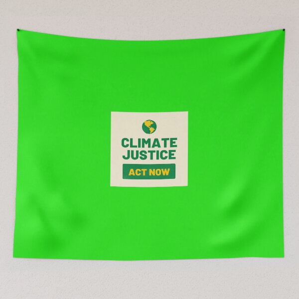 Item preview, climate justice act now designed and sold by ChrisCrete.