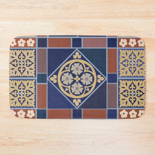 Item preview, Medieval tiles: Blue Rose and Fleur de lis designed and sold by Aakheperure.