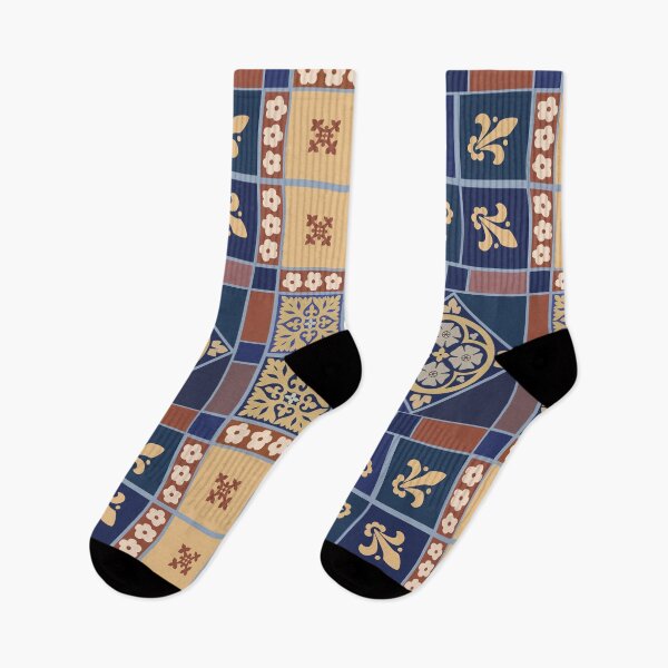 Item preview, Medieval tiles: Blue Rose and Fleur de lis designed and sold by Aakheperure.