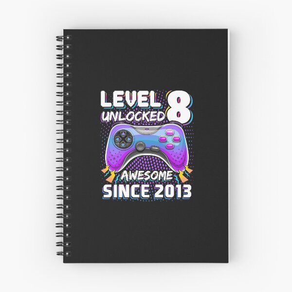 Item preview, Level 8 Unlocked Awesome 2013 Video Game 8th Birthday designed and sold by SeleneFrances.
