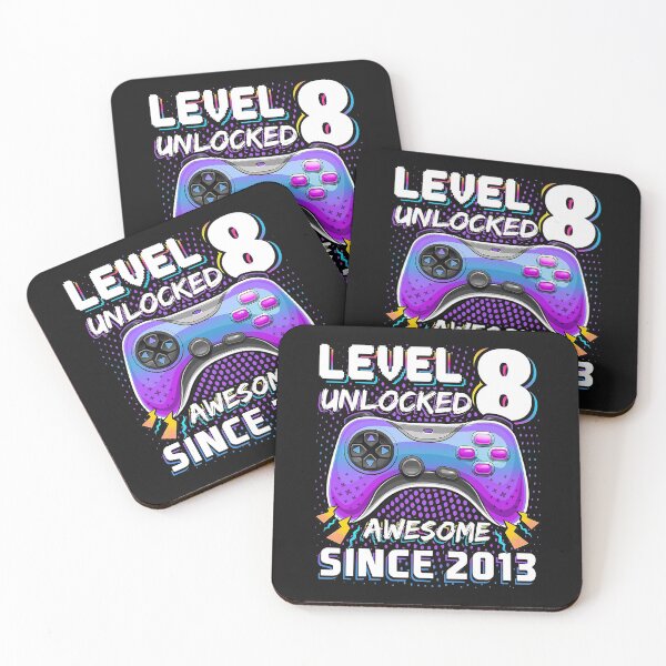 Item preview, Level 8 Unlocked Awesome 2013 Video Game 8th Birthday designed and sold by SeleneFrances.