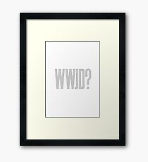 WWJD ? Framed Print