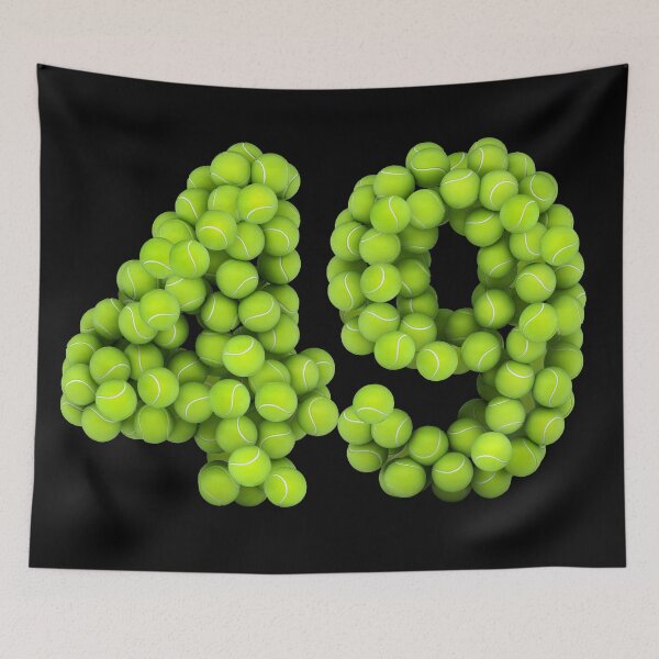 Item preview, Tennis Player Number 49 - Tennis Sports forty-nine Game Set Match 49 designed and sold by elhefe.