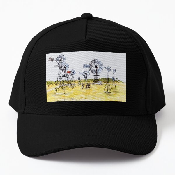 Australian Scene - Windmills - Penong, SA, Aus. Baseball Cap