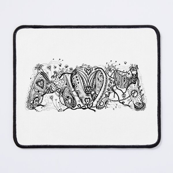 Item preview, Mum (Mom) Aussie Tangle in Black and White designed and sold by Heatherian.