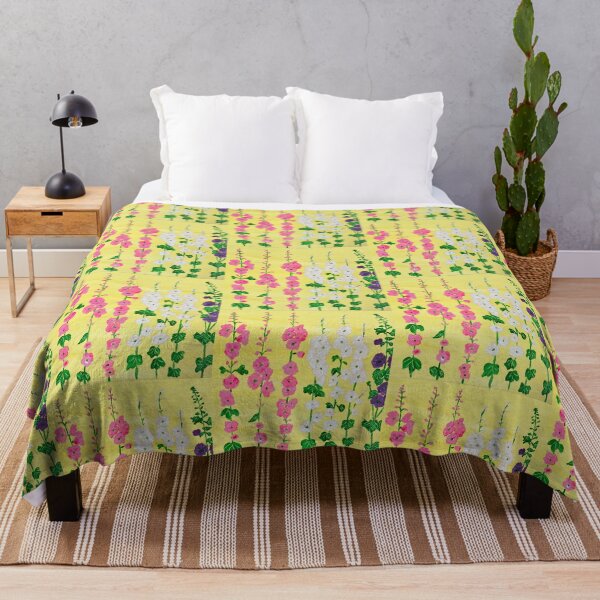 Item preview, Hollyhocks summertime designed and sold by Ruth Breen Artwork .