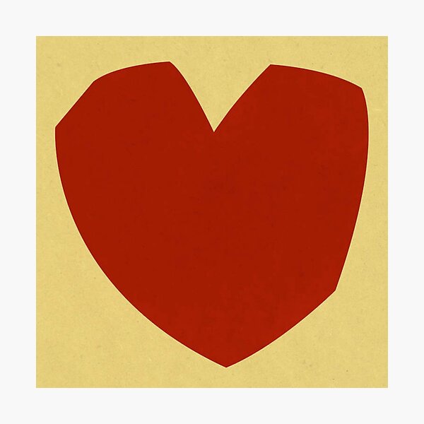 Modern Art Cut Out Love Photographic Print