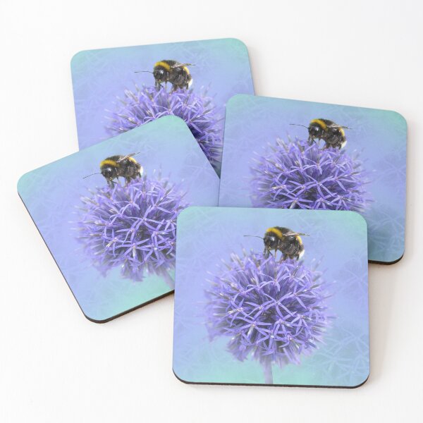 Item preview, Bee on a Globe Thistle  designed and sold by Alisonchambers2.