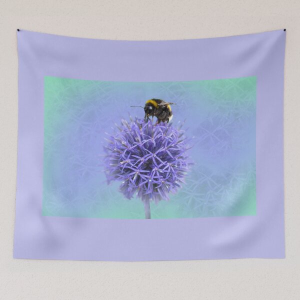 Item preview, Bee on a Globe Thistle  designed and sold by Alisonchambers2.
