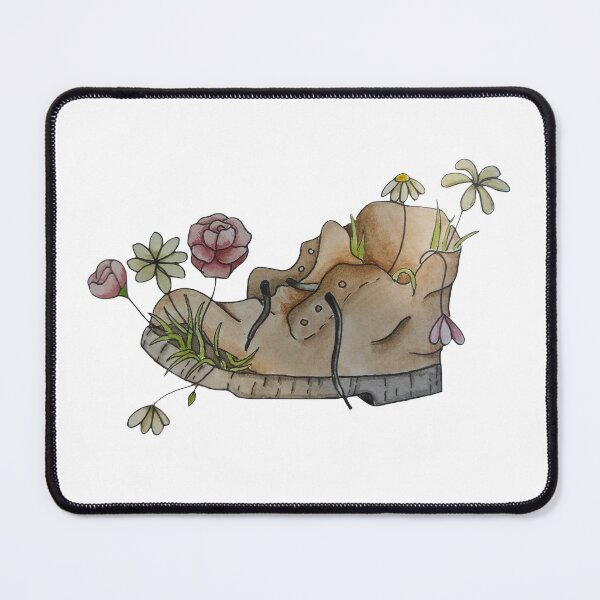 Item preview, aesthetic old boot with flowers designed and sold by -Lily-Anne-.