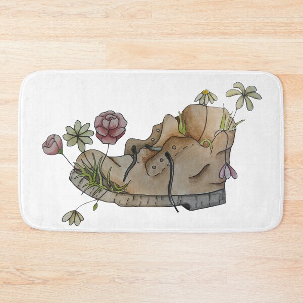 Item preview, aesthetic old boot with flowers designed and sold by -Lily-Anne-.