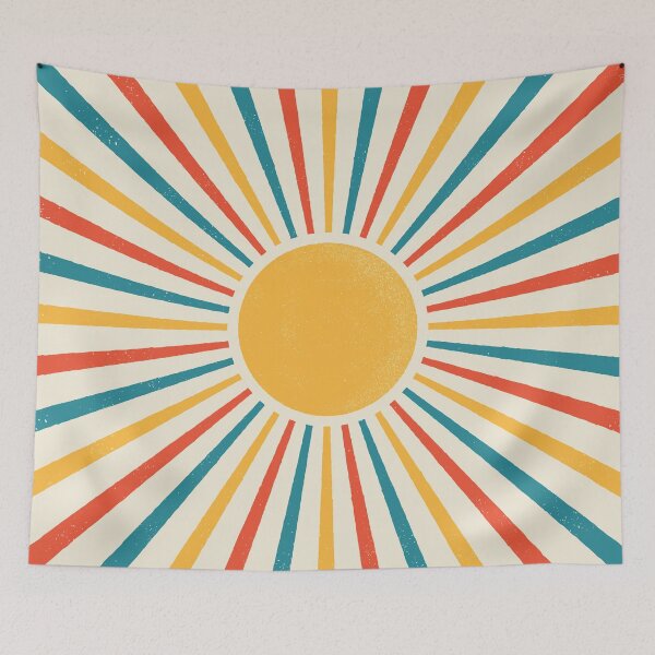 Item preview, Colorful Retro Sunburst designed and sold by D-Spot Shop.
