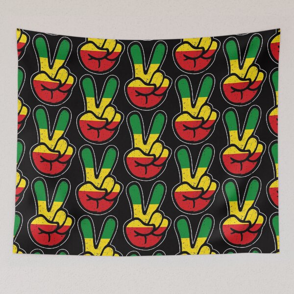 Item preview, Peace Sign Vintage Ethiopia Flag designed and sold by designandclouds.