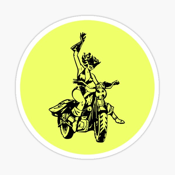  Sexy Woman Various sizes Decal Stickers Nude Pin Up Girl  Decorative Motorbike Bicycle Vehicle A (8 X 5.56 Inches) : Automotive