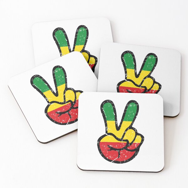 Item preview, Peace Sign Vintage Ethiopia Flag designed and sold by designandclouds.