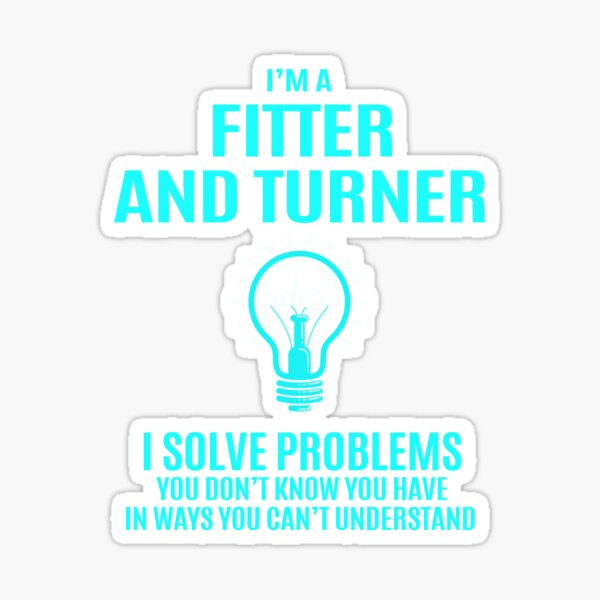 Artikel-Vorschau von Fitter And Turner T-Shirt - Fitter And Turner Ich löse Probleme Geschenkartikel Tee, designt und verkauft von germantere.
