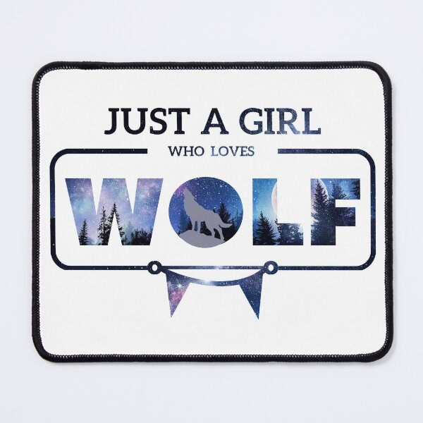 Item preview, Just A Girl Who Loves Wolf Shirt, Cute Wolf Lover Gift designed and sold by SoonSeen.