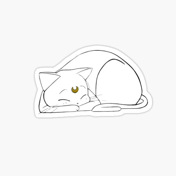 Anime Cat Stickers Redbubble - cat decals roblox best cat cute pictures meme cartoon