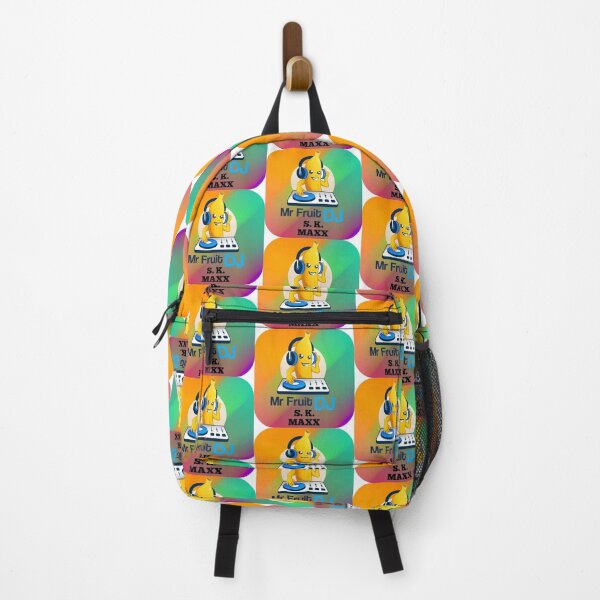 Item preview, Mr Fruit DJ pattern with brand logo designed and sold by SKMAXX.