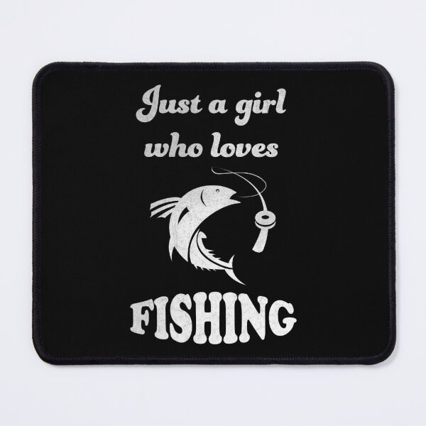 Item preview, Just A Girl Who Loves Fishing White Text designed and sold by geminivibe.