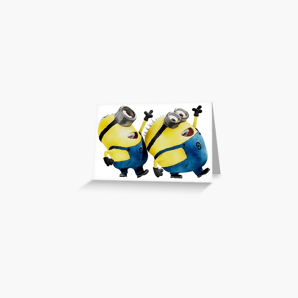 Two funny minions