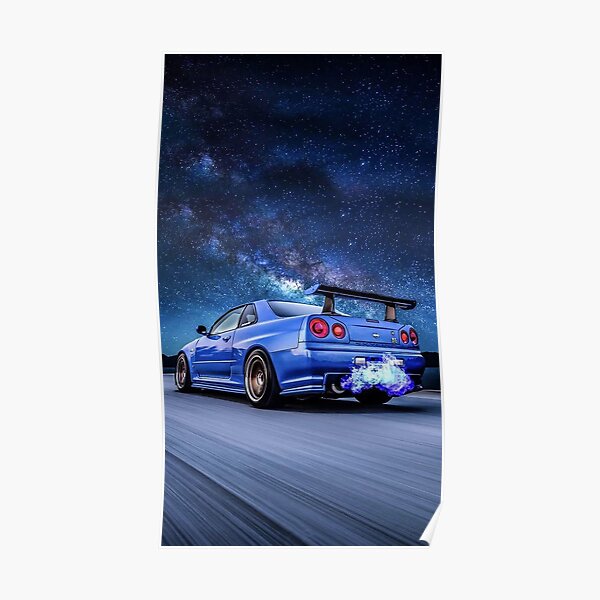 Skyline GTR R34 Poster