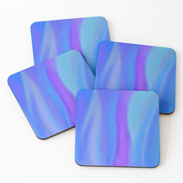 Item preview, blue waves shower curtain - watercolor and expressionist oil designed and sold by raidman.