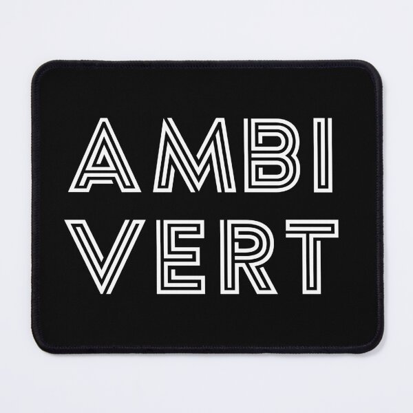 Item preview, Ambivert - White Print designed and sold by teeworthy.