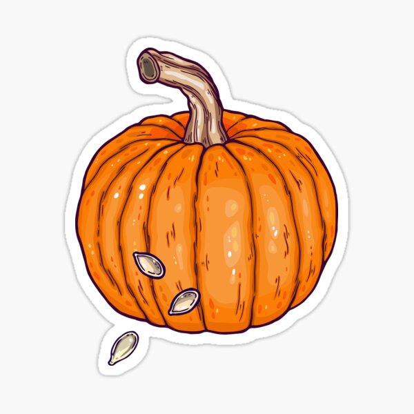 Pumpkin Dream Sticker For Sale By Smalldrawing Redbubble