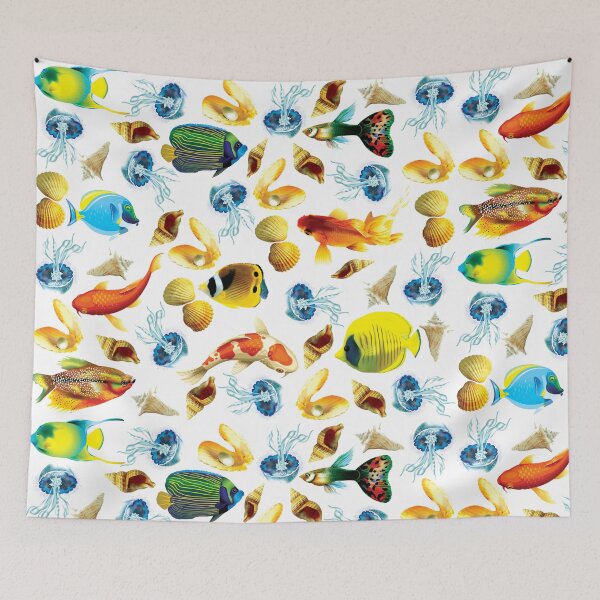 Item preview, cute ocean character patterns designed and sold by Special-Ninja.