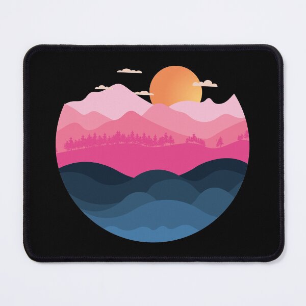 Item preview, Sunset Mountains Scenic Landscape | Surrealism | Travel designed and sold by DrawingBoard.