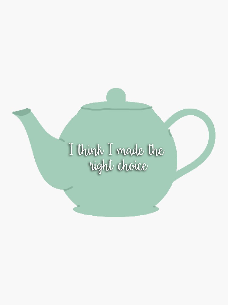 "Jim and Pam Teapot Sticker" Sticker by elephantc123 Redbubble