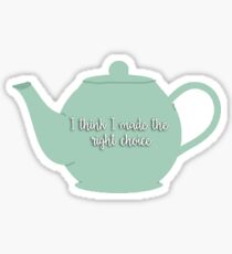 Jim and Pam Teapot Sticker Sticker
