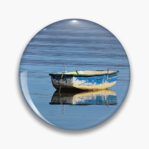 Item preview, Unoccupied Fishing Boat in the Water with its Own Reflection designed and sold by Sonya Umble.