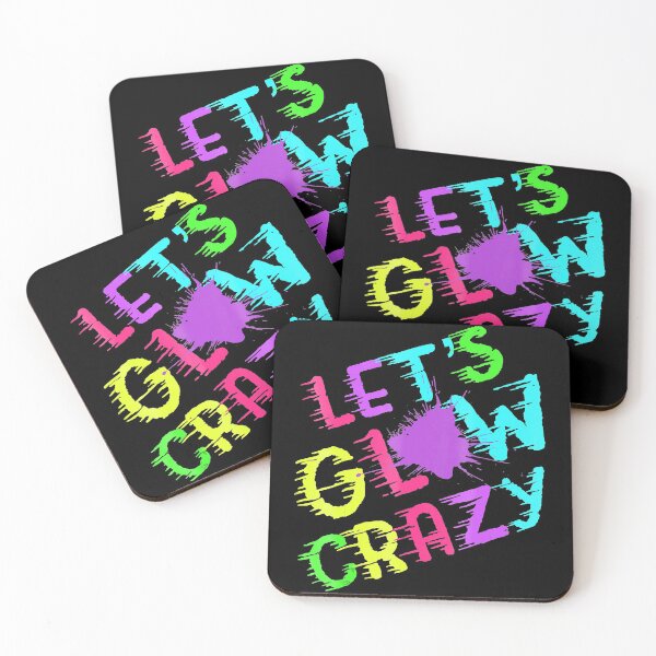 Item preview, Lets Glow Crazy Party T-Shirt | Retro Neon 80s Rave Color designed and sold by ZacharyMarcus.