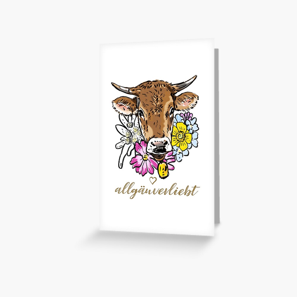 Artikel-Vorschau von Grußkarte, designt und verkauft von allgaeuverliebt.