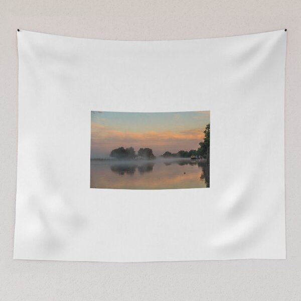 Item preview, Trent Lock (UK) misty sunrise designed and sold by JackJacovou.