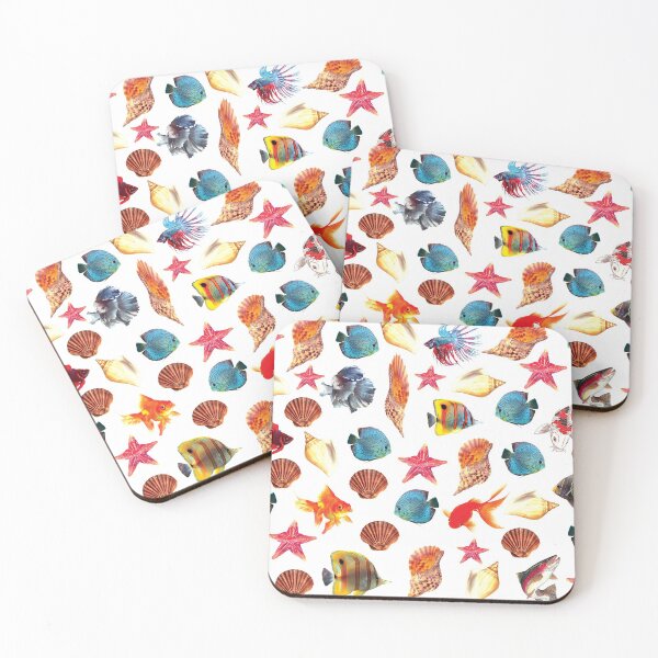 Item preview, cute ocean character patterns designed and sold by Special-Ninja.